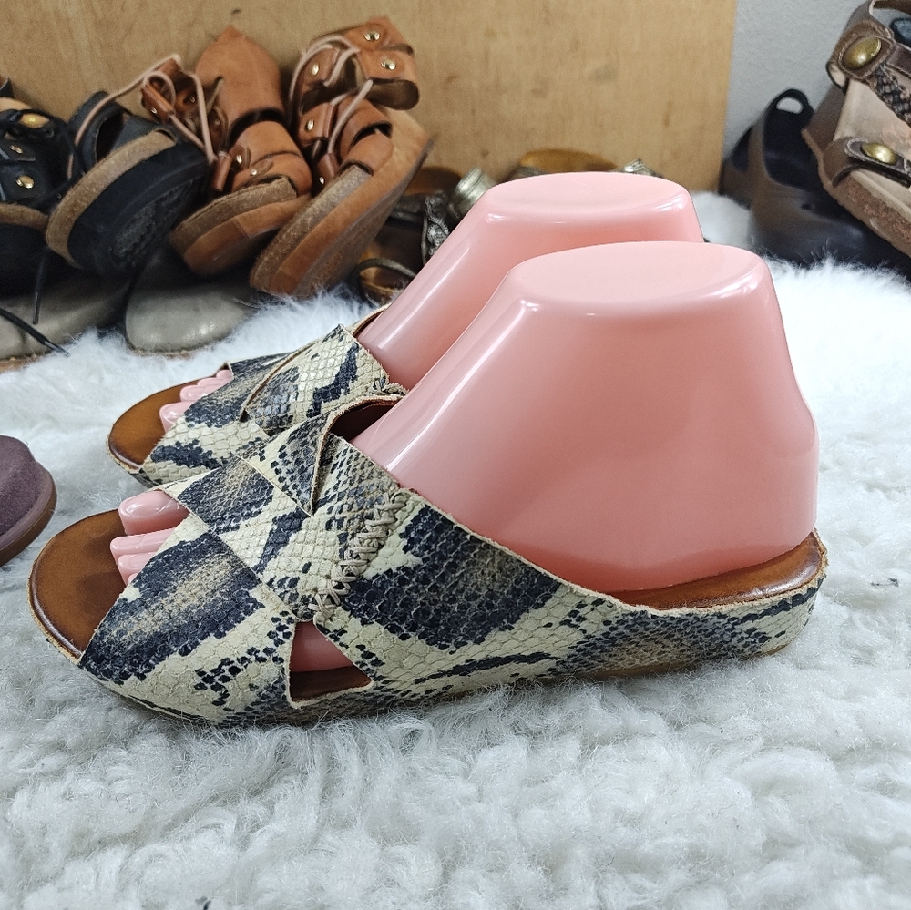 Johnston & Murphy Snake Print Leather + L.L. Bean Purple Slides  Bundle Size 8 - Picture 7 of 10